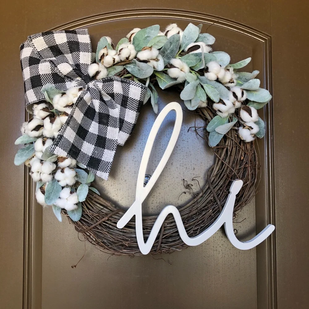 NWOT Farmhouse Style Wreath